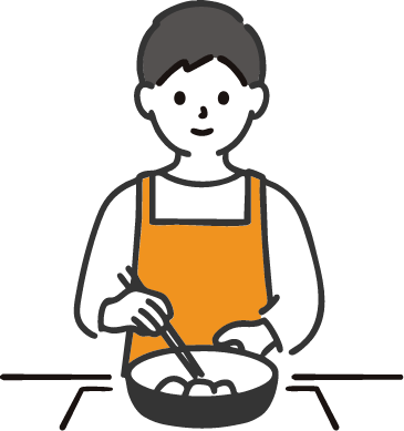 1日の流れ: 午前の業務のイメージイラスト