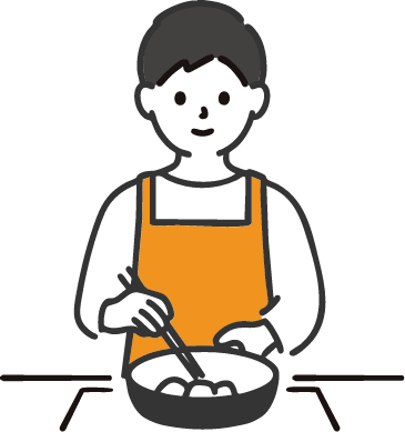 1日の流れ: 午後の業務のイメージイラスト