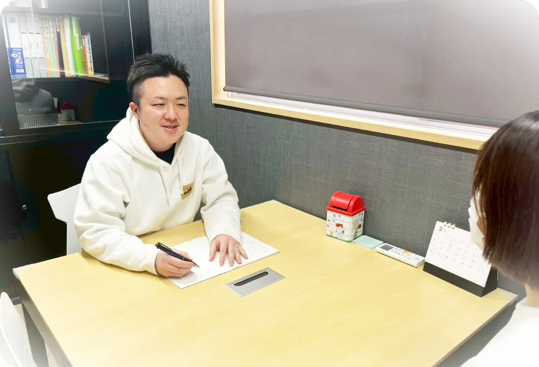 見学・体験時の面談の様子