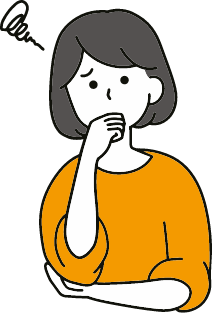働くことに不安を感じる女性のイメージイラスト